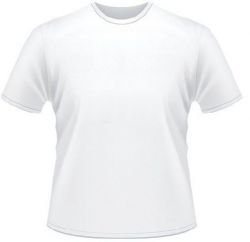Camiseta Gola Redonda Poliviscose - Branca