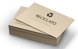 300 Cartões de visita Papel reciclado